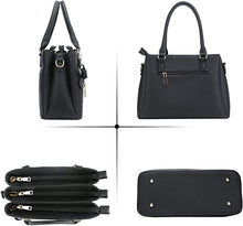 Load image into Gallery viewer, Women Satchel Bags Handle Shoulder Handbags and Purses Pockets Zipper Leather Crossbody Bags