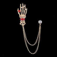 Load image into Gallery viewer, Skull bracelet /brooch (size adjustable)