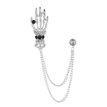 Load image into Gallery viewer, Skull bracelet /brooch (size adjustable)
