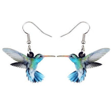 Load image into Gallery viewer, New Voilet Sabrewing Hummingbird Earrings For Women
